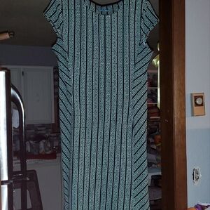 J. McLaughlin Black and White Maze Dress